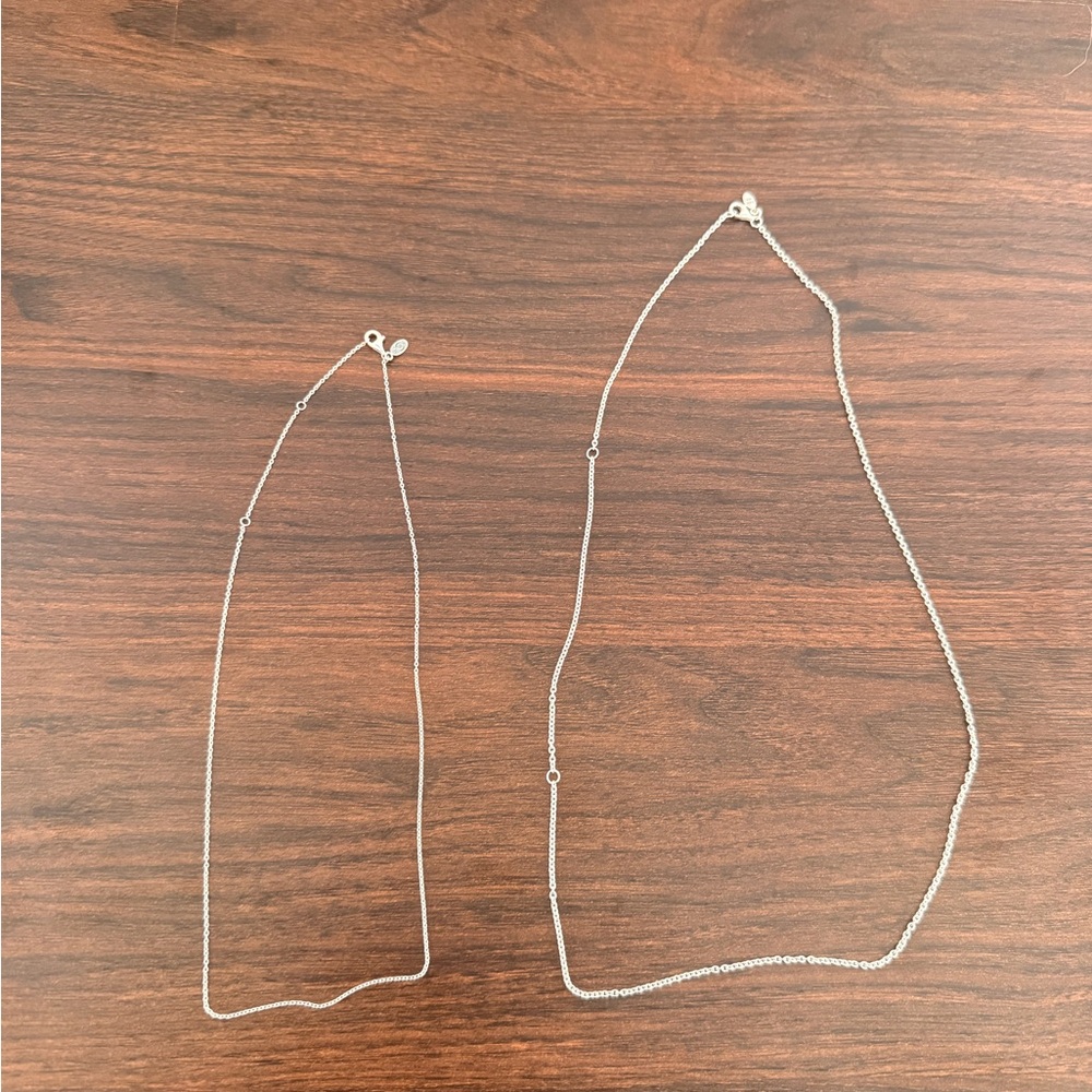 GENUINE Pandora Sterling Silver Chain Necklace Set